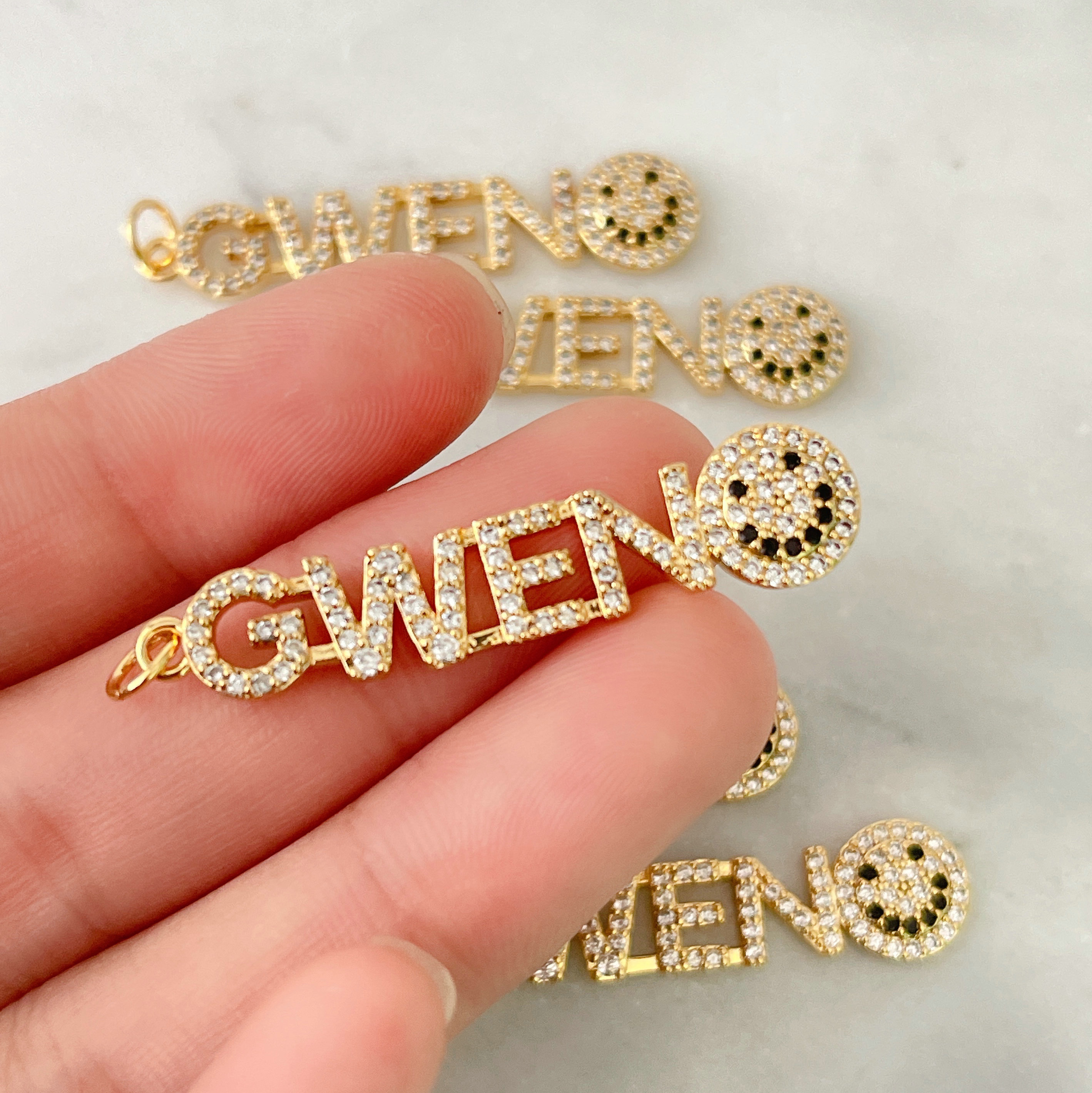 “Gwen” Words Smile Pendant