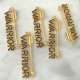 Black “Warrior” Words Pendant