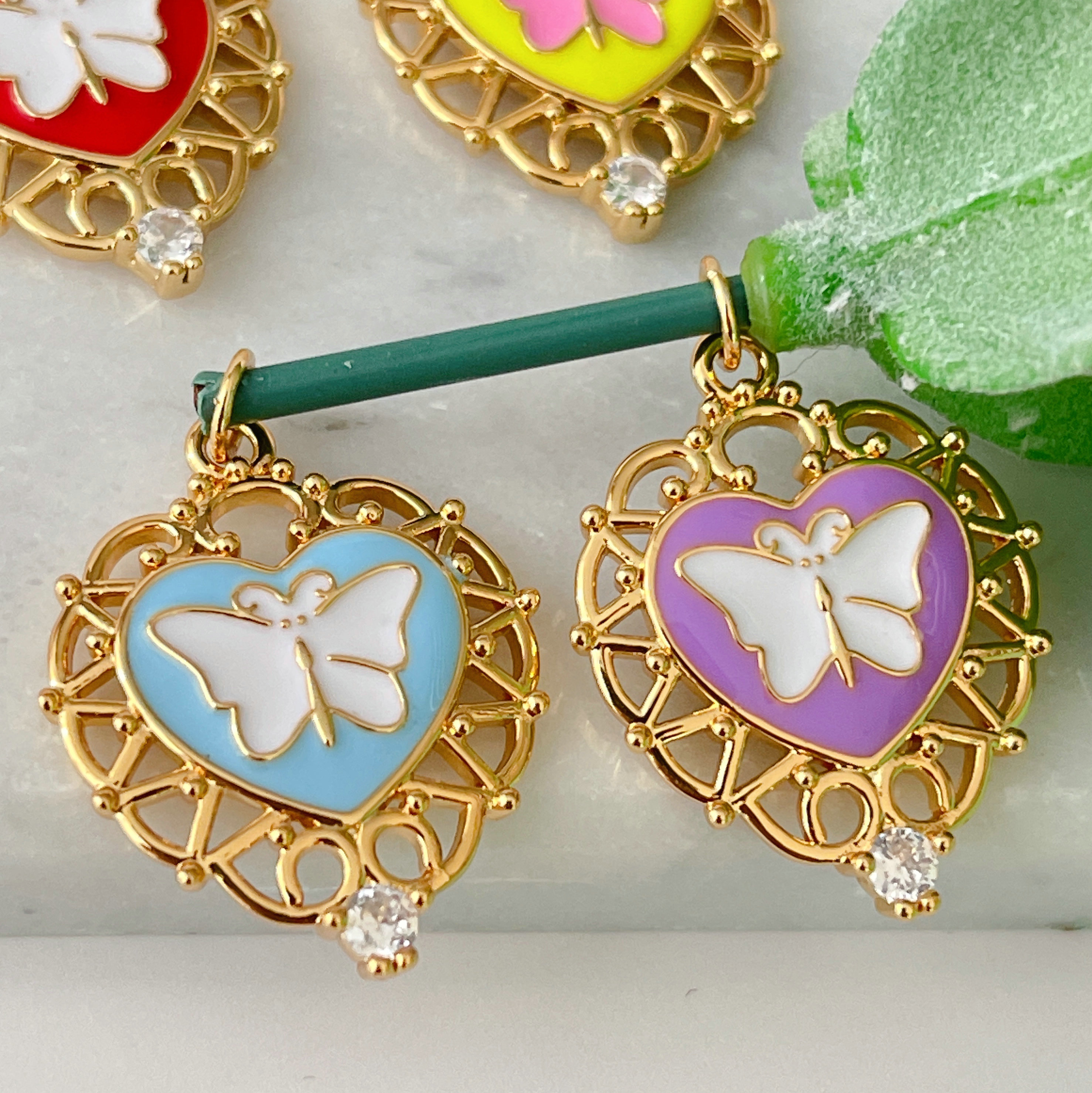 Enamel Butterfly Charm