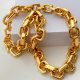 18K Gold Plated High Quality Chunky Chain Necklace 16inch