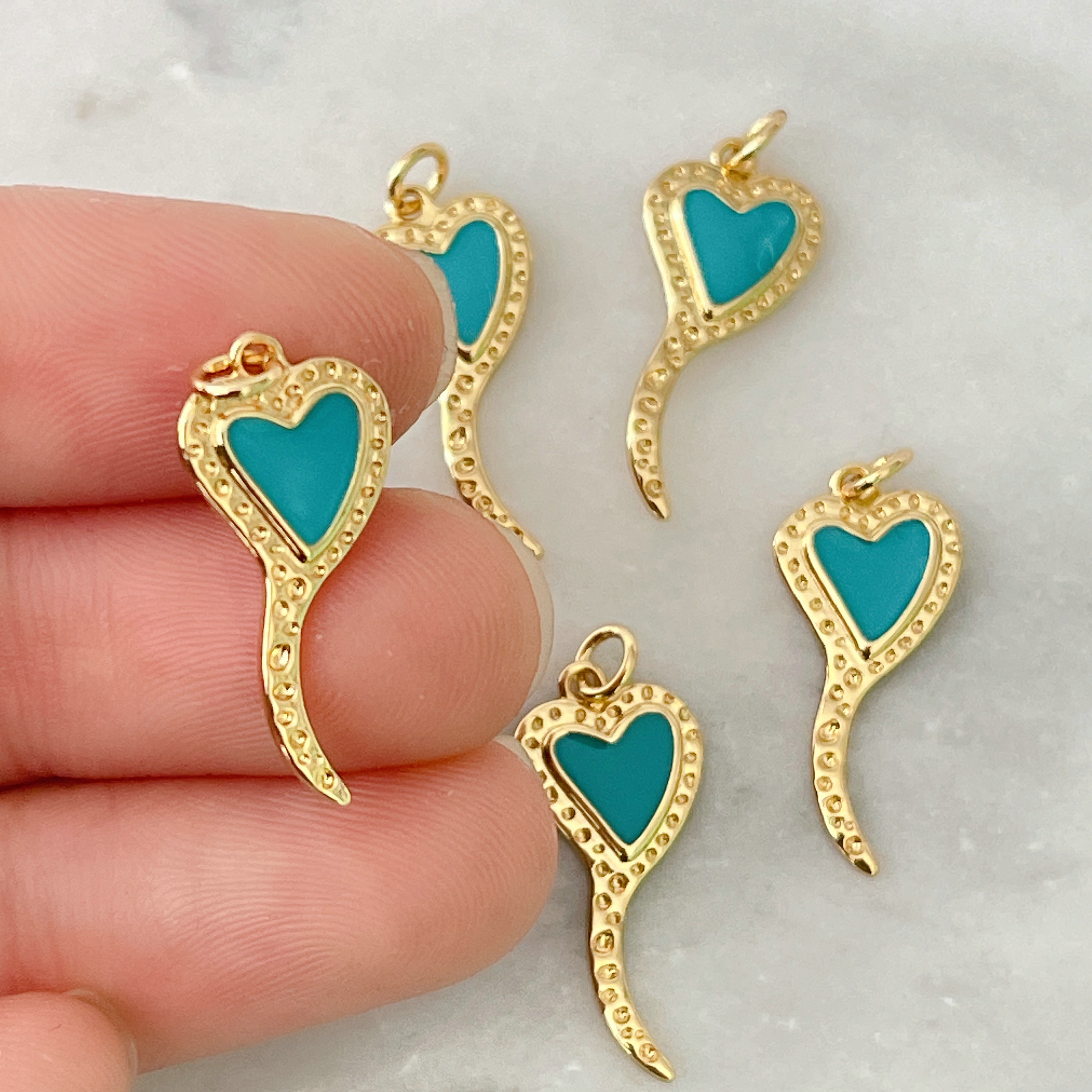 Blue love balloon Charm