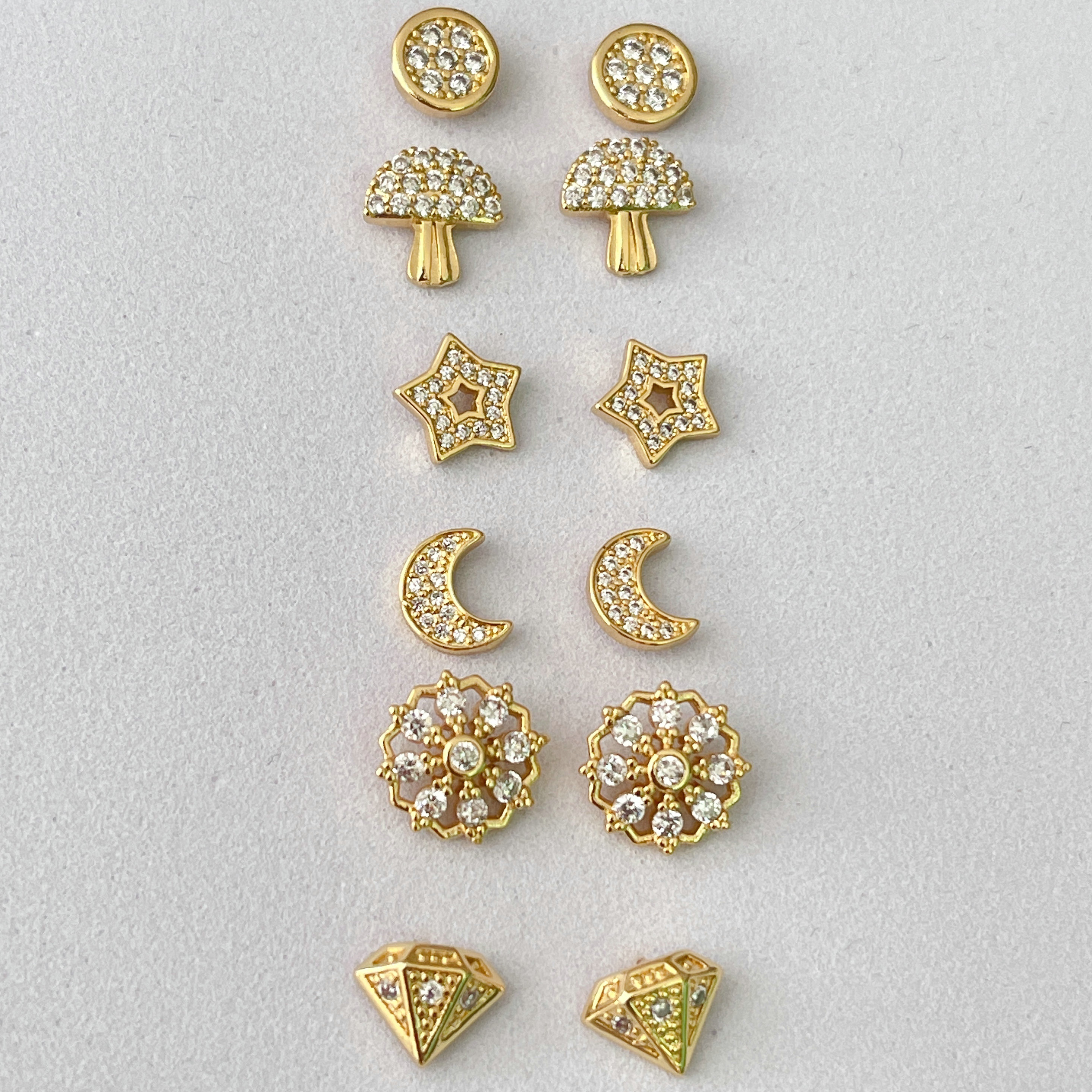 Fashion Pave Zircon Earrings Stud