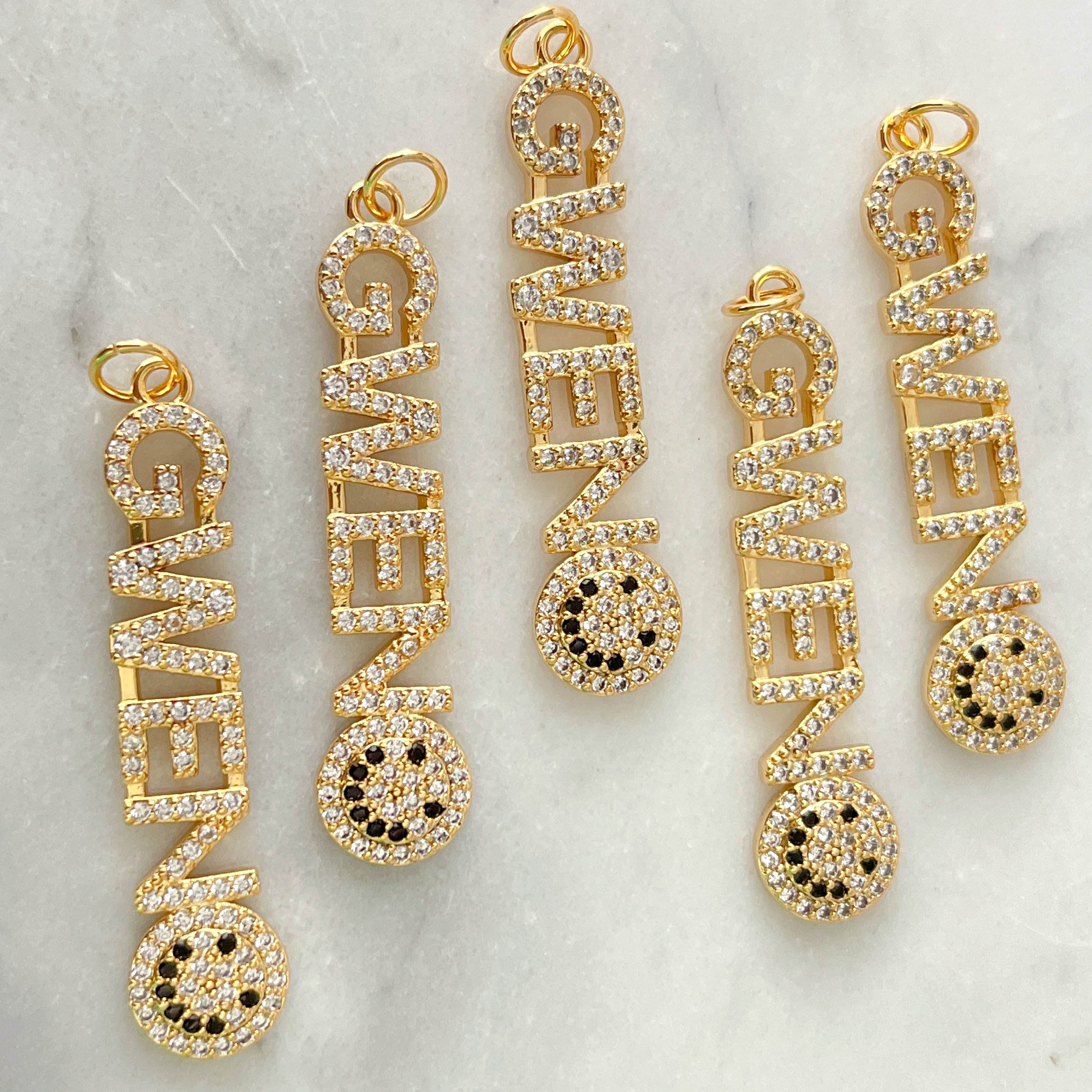 “Gwen” Words Smile Pendant