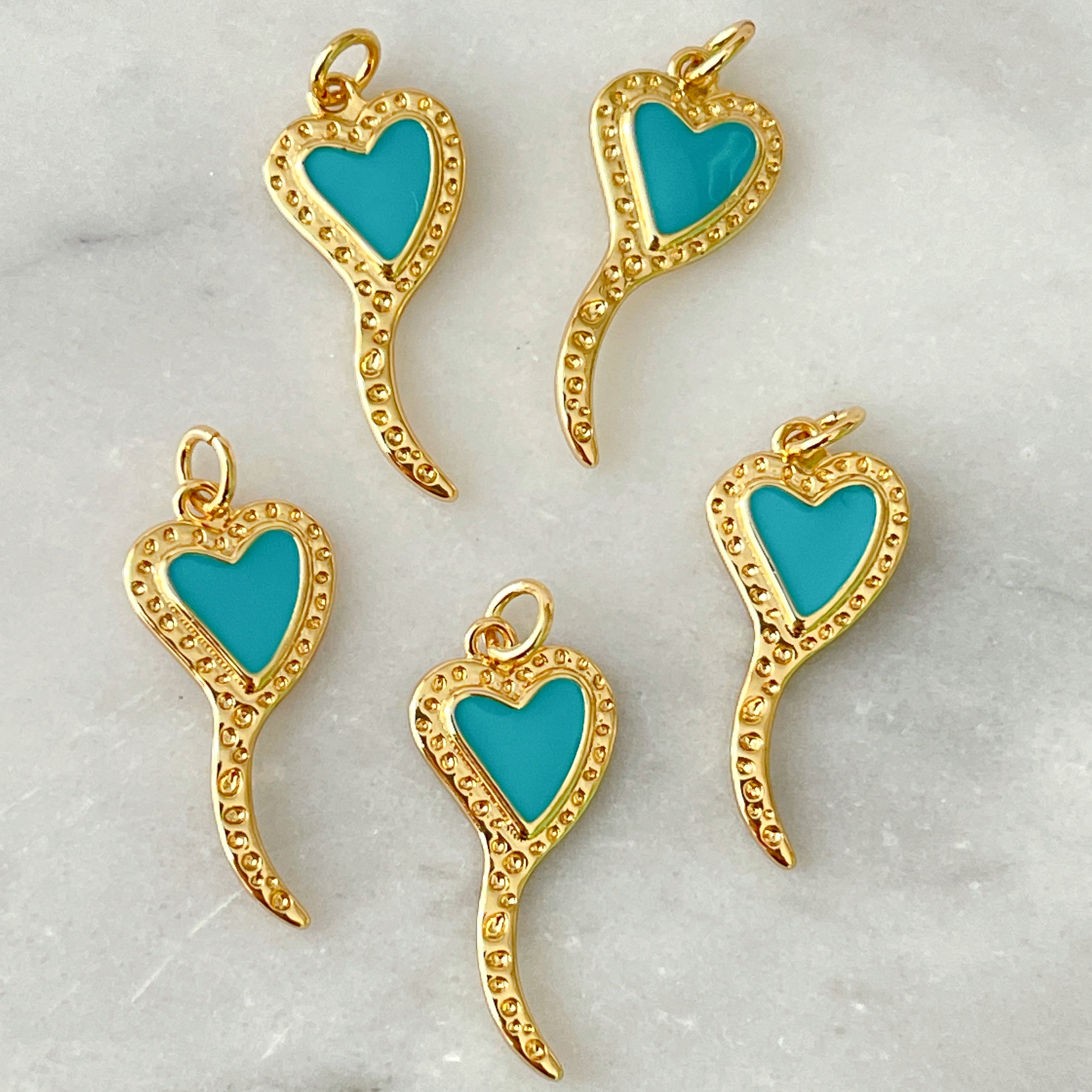 Blue love balloon Charm