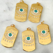 Blue Eye Tag Pendant