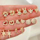 Fashion Pave Zircon Star Earrings Stud