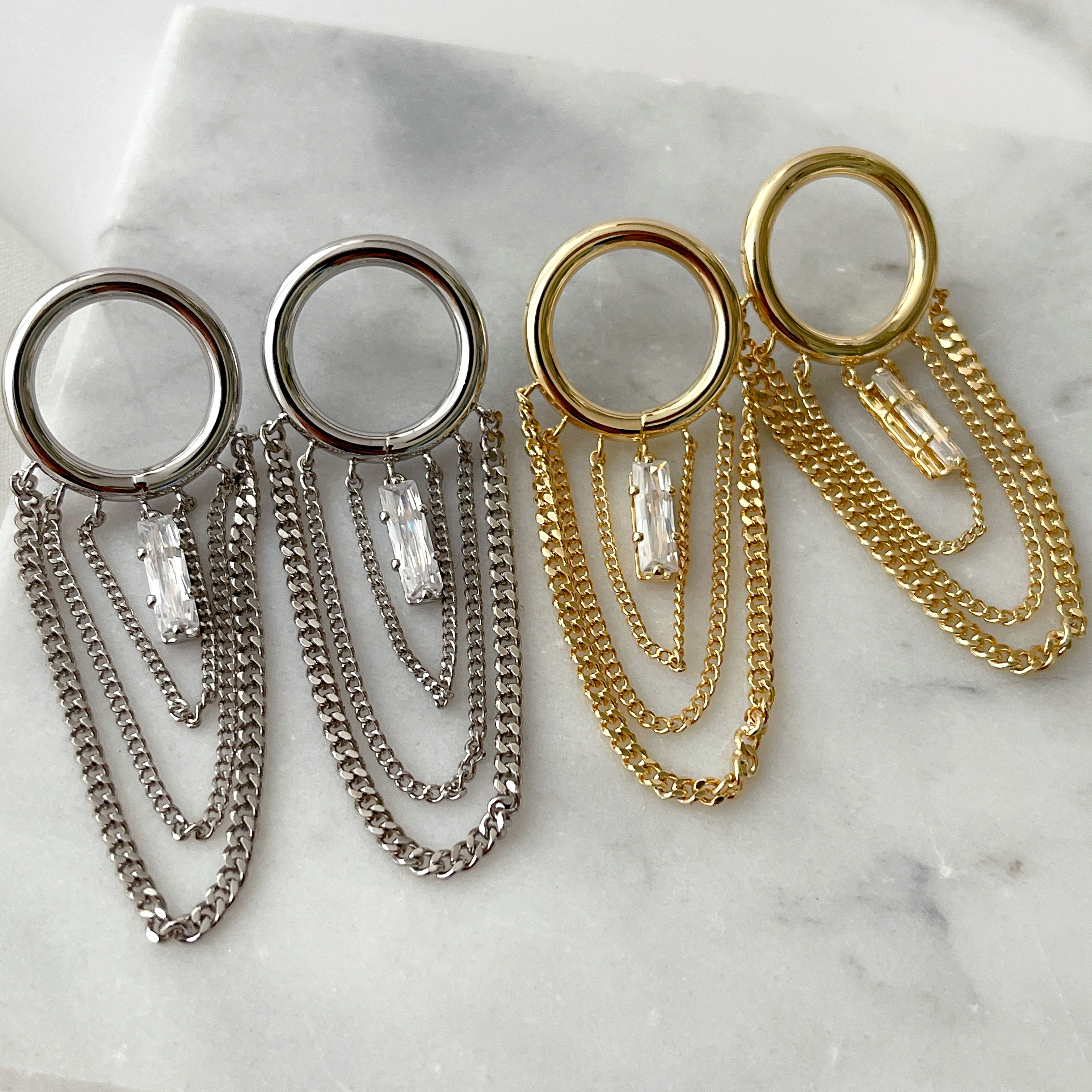 Chain Tassel Earrings