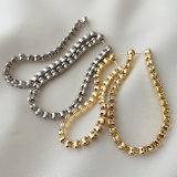 Long Zircon Tassel Earrings