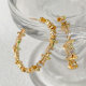 Cross Hoop Earrings