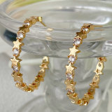 Star Hoop Earrings