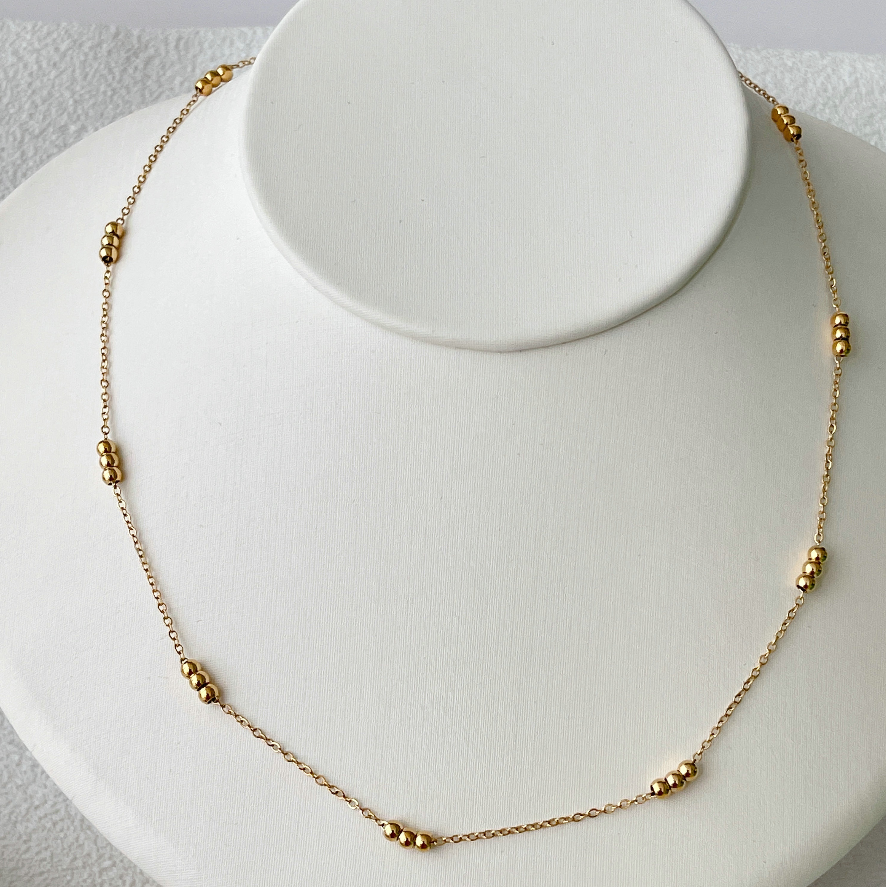 Stainless Steel Small Ball Necklace