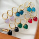 Crystal Heart Drop Earrings