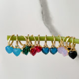 Crystal Heart Drop Earrings