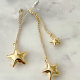 Long Chain Star Earrings