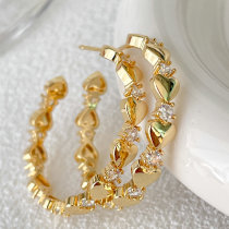 Heart Hoop Earrings