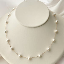 Stainless Steel Pearl Necklace