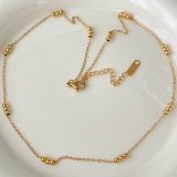 Stainless Steel Small Ball Necklace