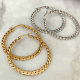 Stainless Steel Thin Cuban Chain Necklace