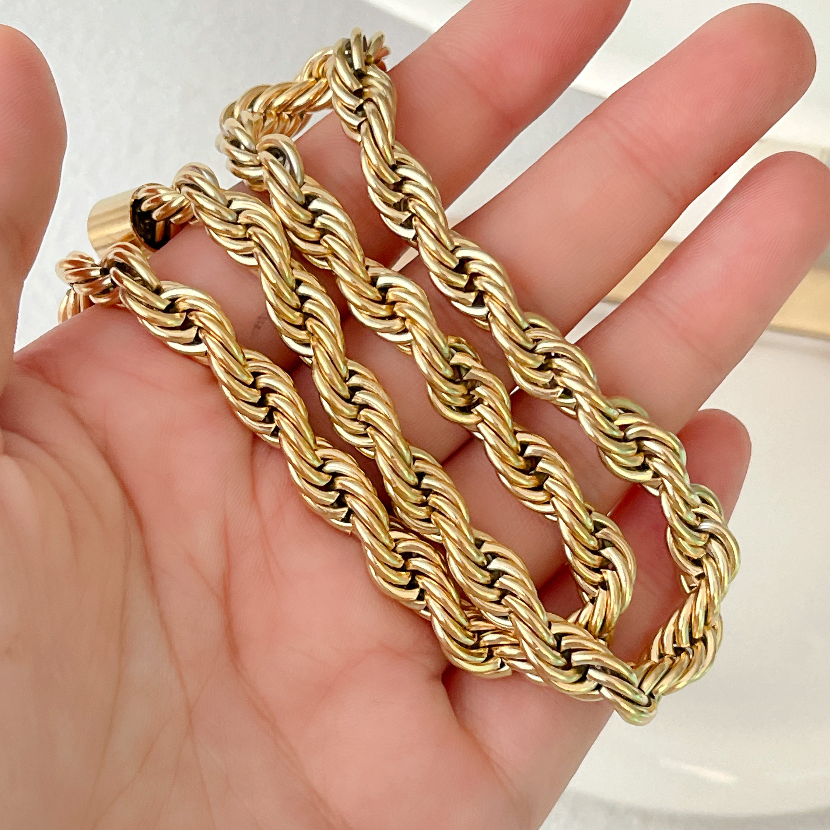 Stainless Steel Fat Twist Necklace