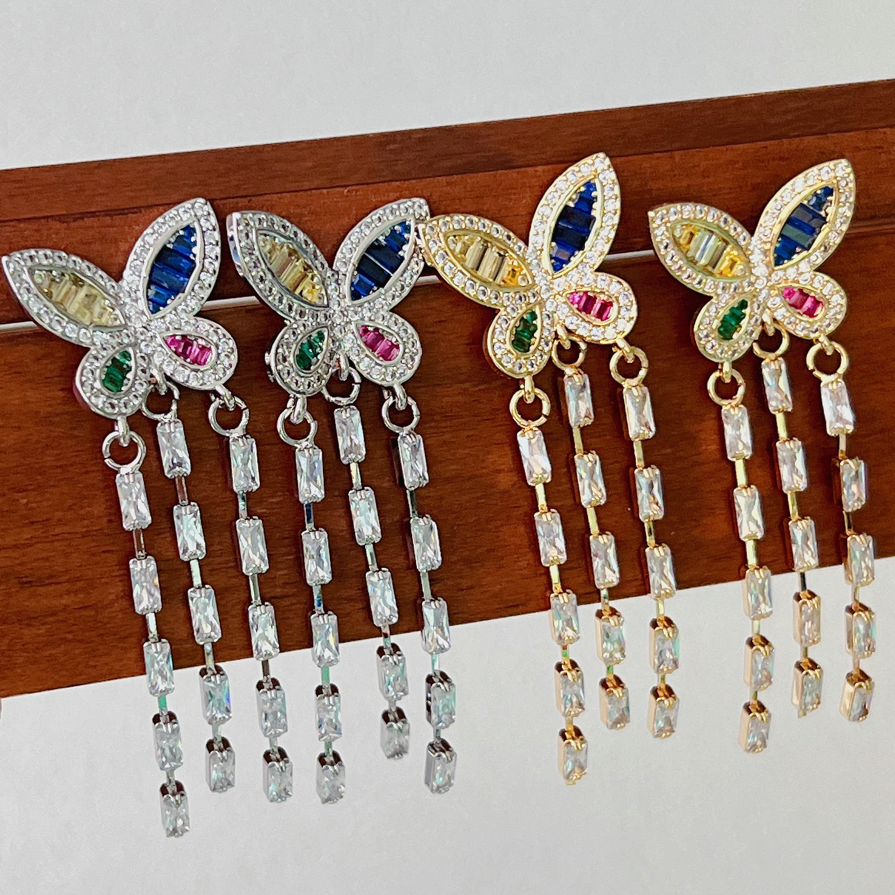 Butterfly Tassel Earrings