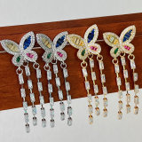Butterfly Tassel Earrings