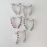 Fashion Zircon Charm Earrings Cuff