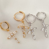 Cross Charm Earrings