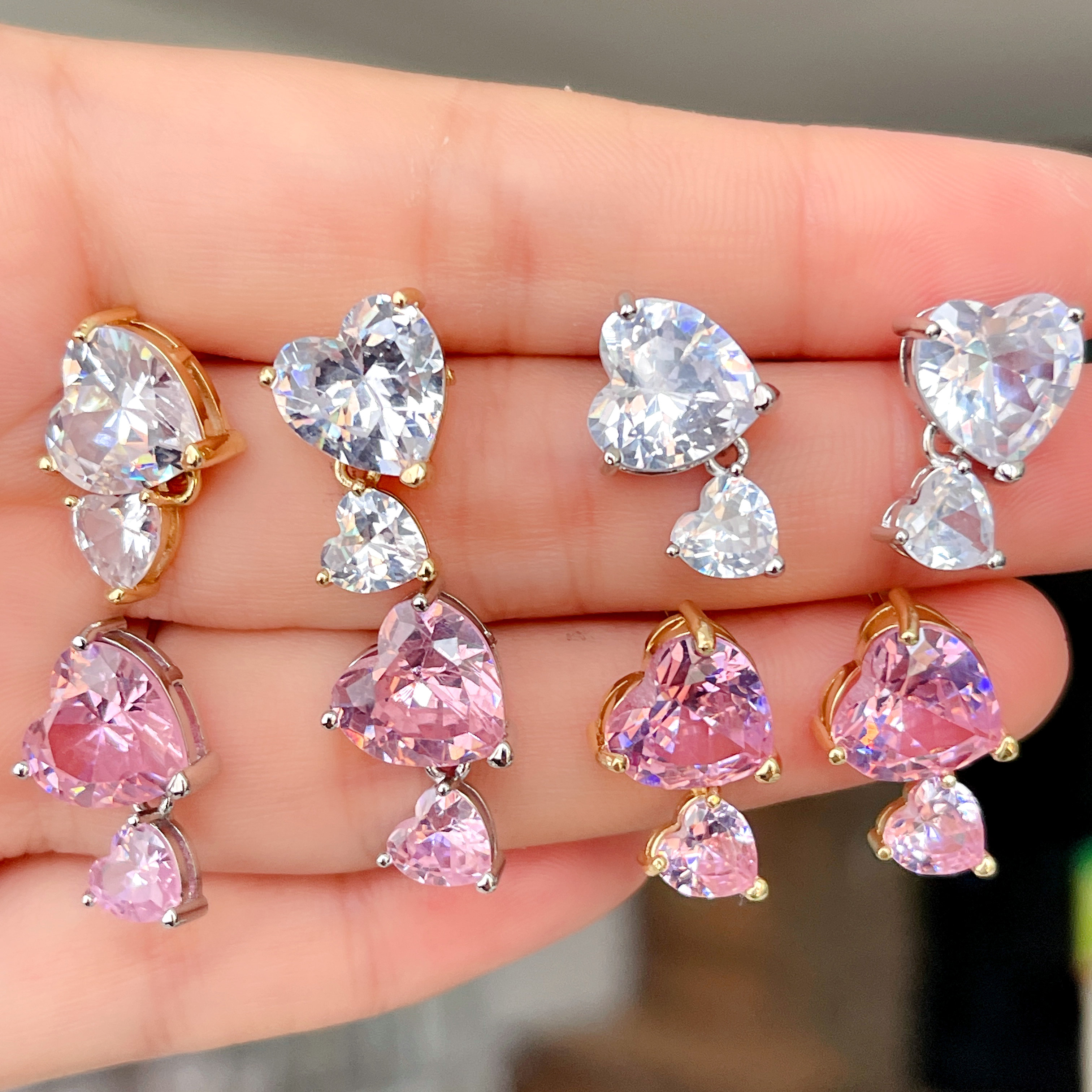 Heart Earrings Stud