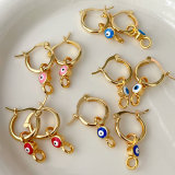 Enamel Eye Drop Earrings