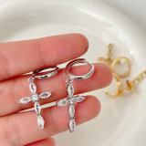 Cross Charm Earrings