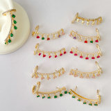 Fashion Zircon Charm Earrings Cuff