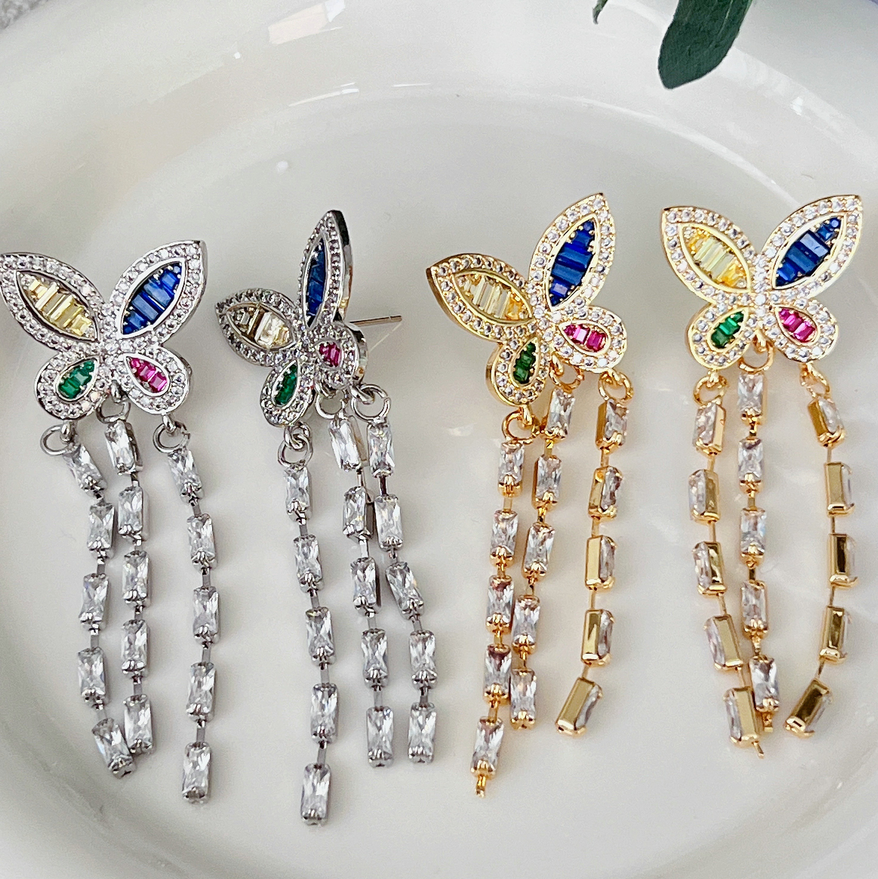Butterfly Tassel Earrings