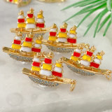 Red Ship Charm