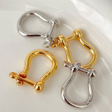 Horseshoe Button Charm