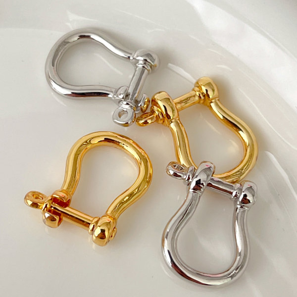 Horseshoe Button Charm