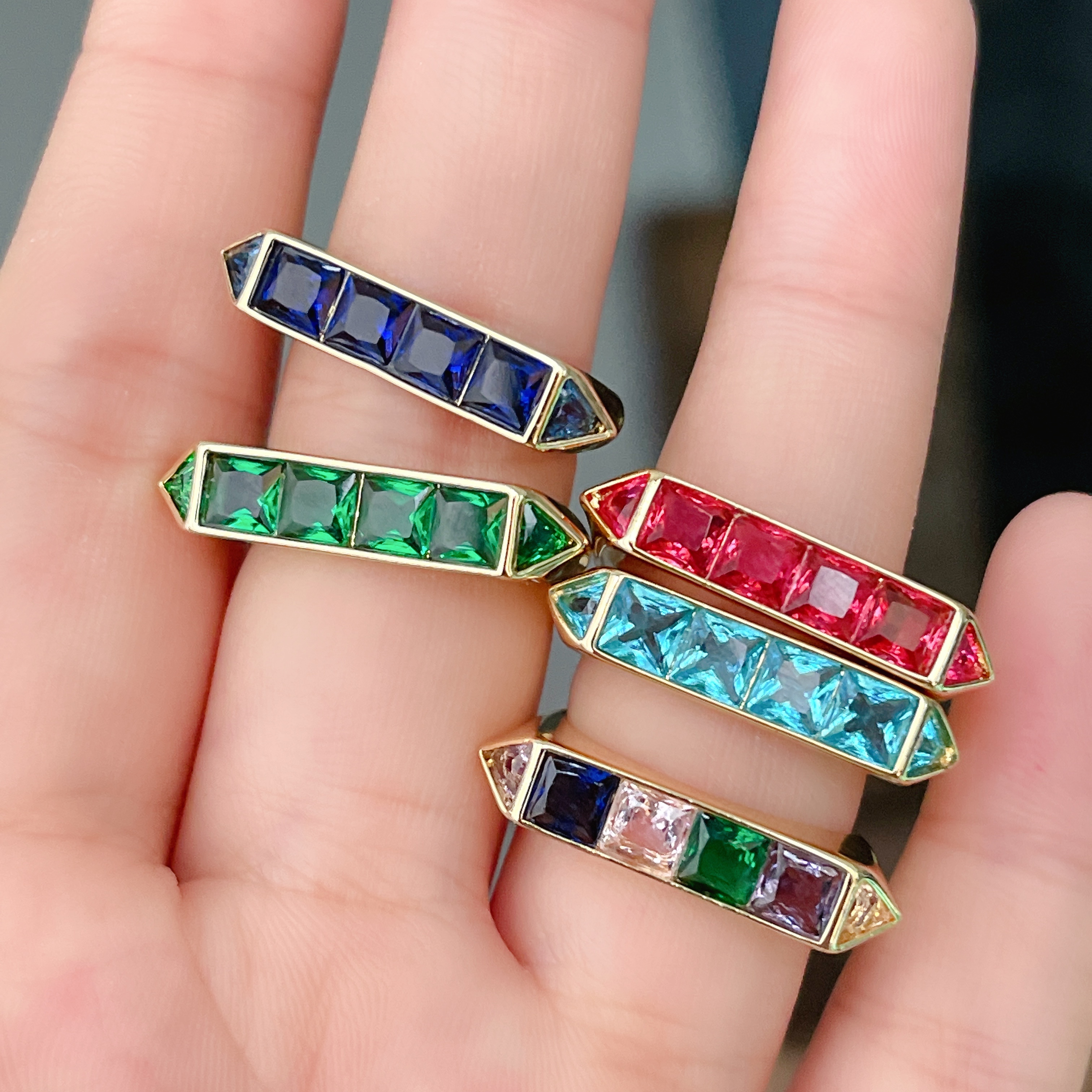 Long Bar Adjustable Ring