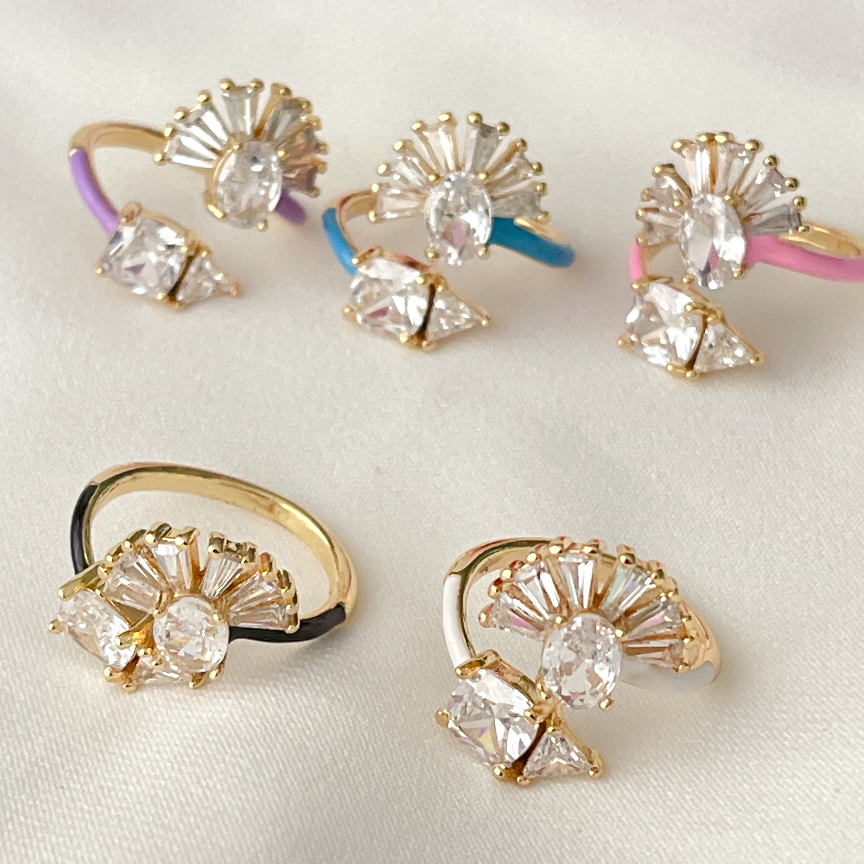 Enamel Zircon Adjustable