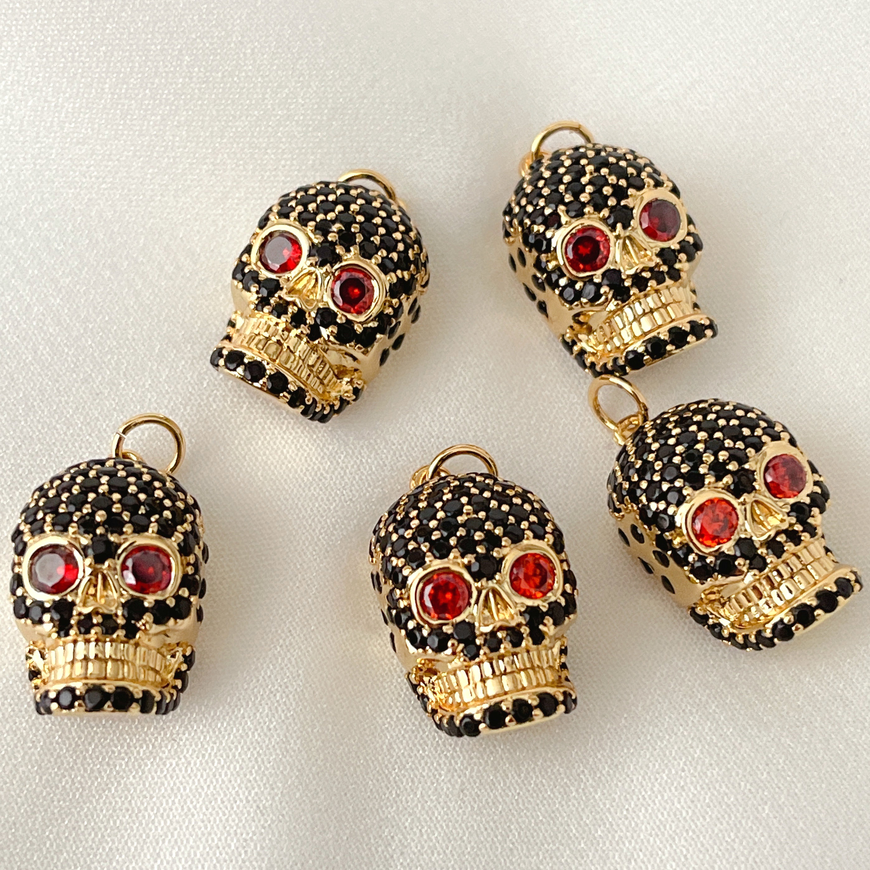 Black Skull Charm