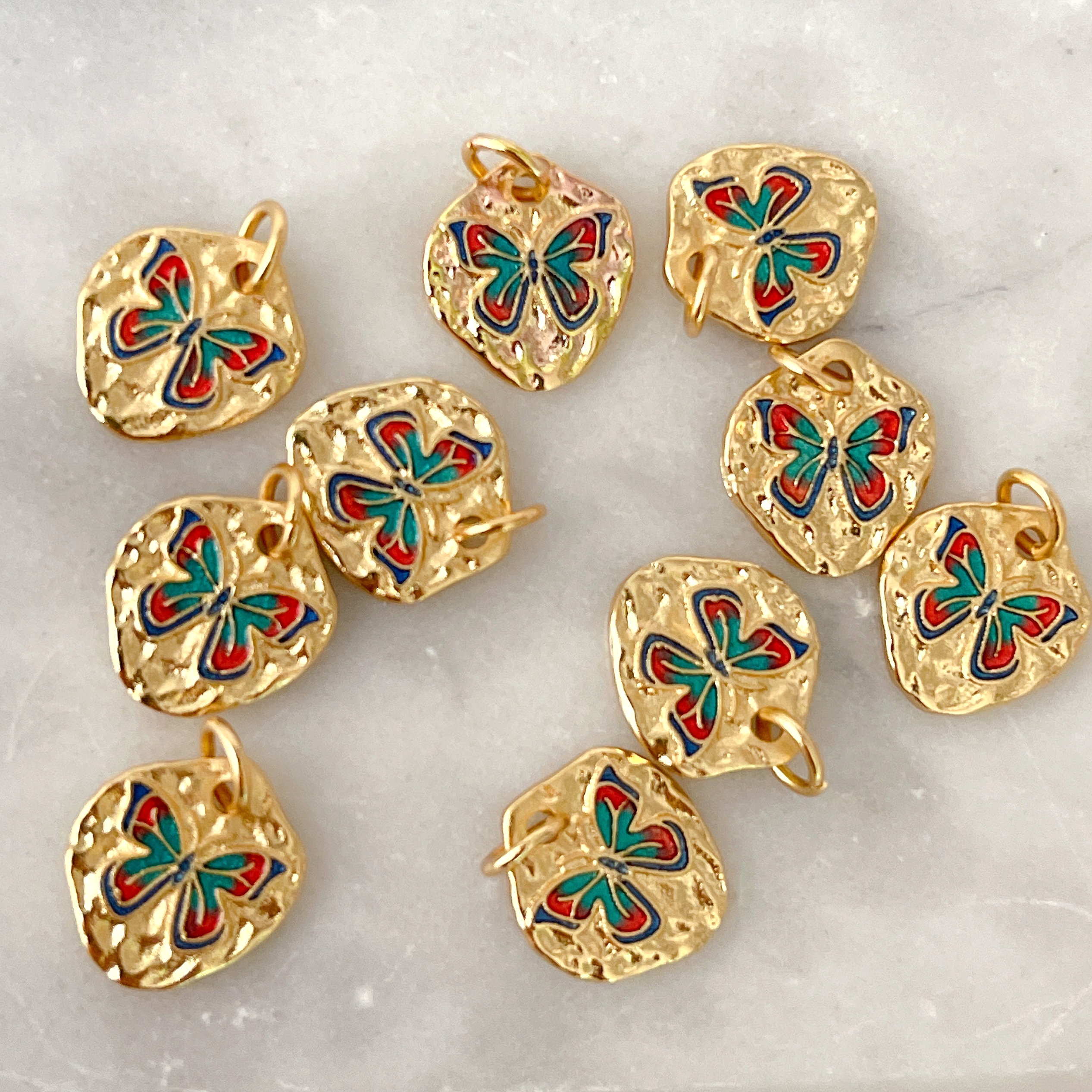 Mini Colorful Butterfly Charm