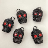 All Black Skull Charm