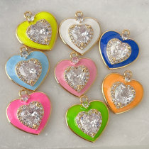 Enamle Heart Charm