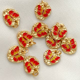 Mini Red Butterfly Charm