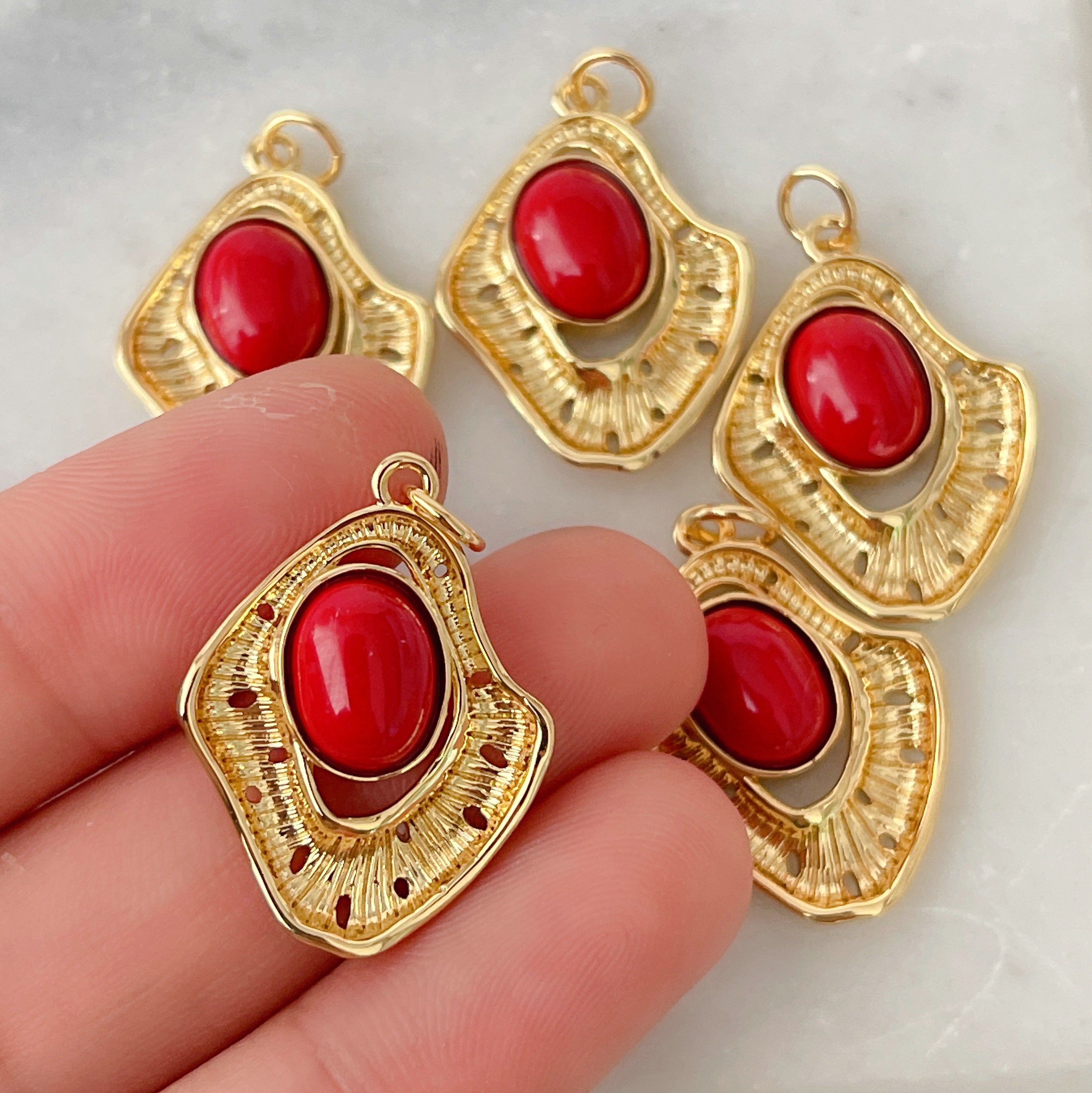 Red Leaf Charm