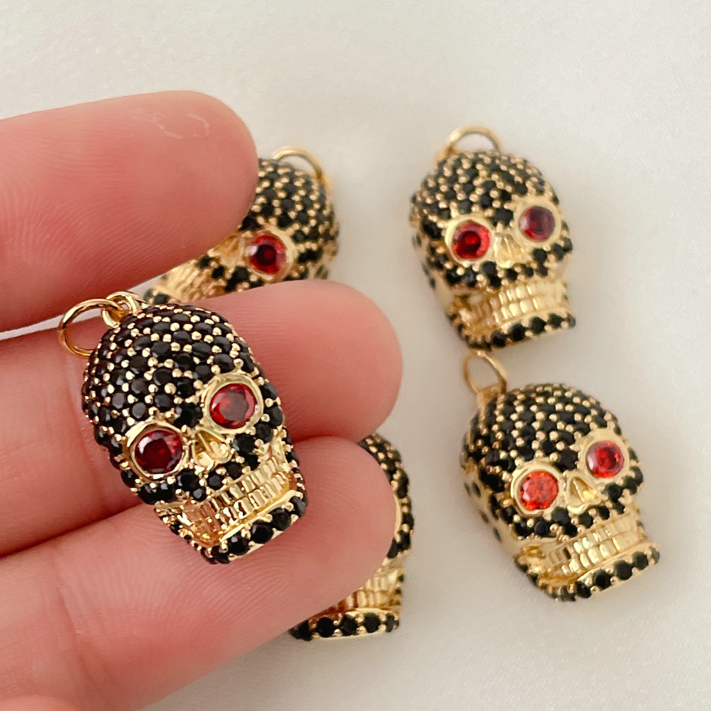 Black Skull Charm