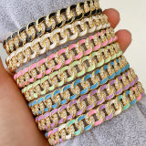 Enamel Chain Bangle