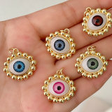 Copy Evil Eye Sun Flower Charm