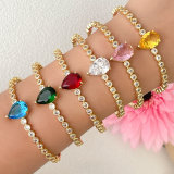 Pave Zircon Water-Drop Bangle