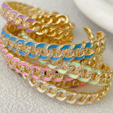 Enamel Chain Bangle