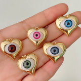 Evil Eye Heart Charm