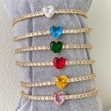 Pave Heart Bangle